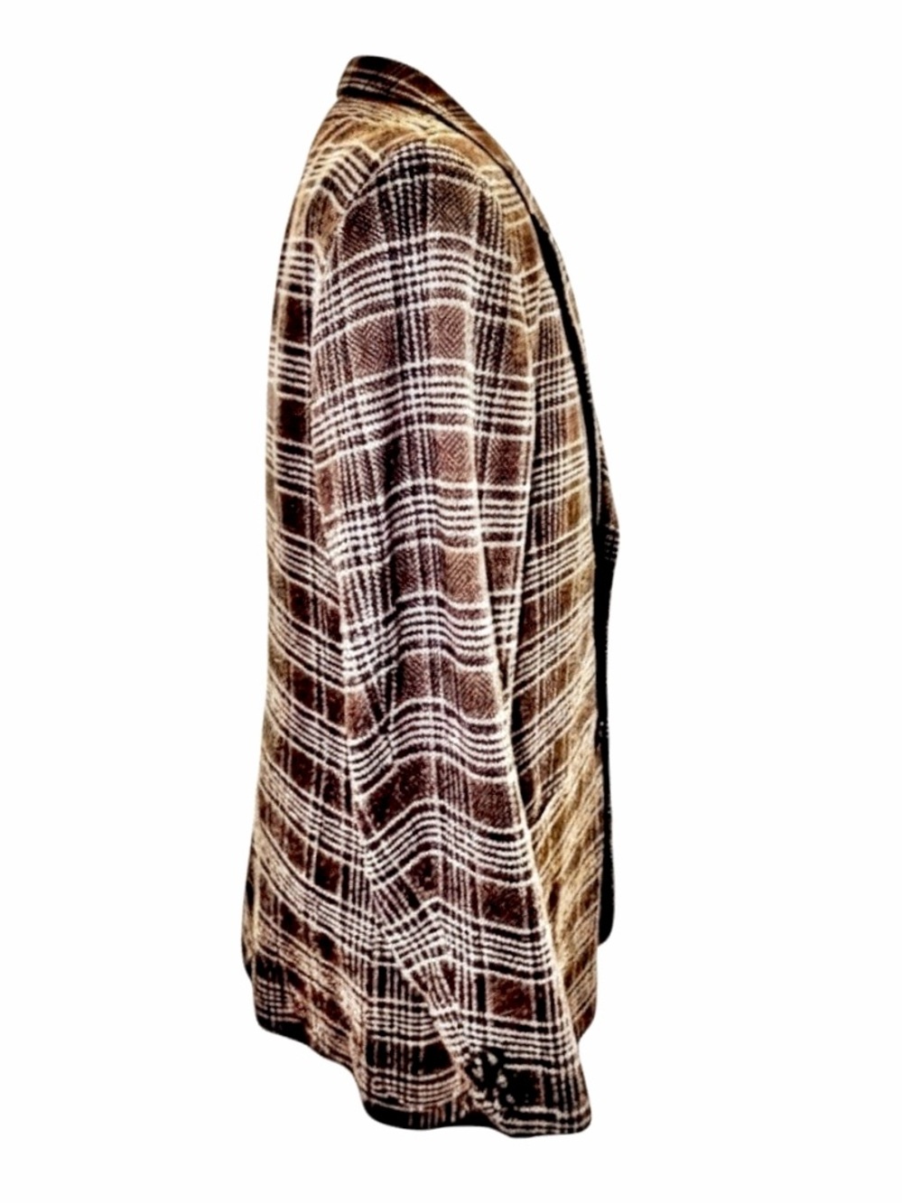 Joseph Abboud 100% Wool Brown Plaid Blazer | 40R | Classic Tailored Sport Coat - Picture 2 of 11